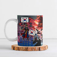 South Korea Flag Day Ceramic Mug National Pride - Traditional Warrior - Modern History