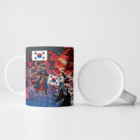 South Korea Flag Day Ceramic Mug National Pride - Traditional Warrior - Modern History