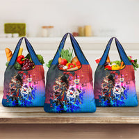 South Korea Flag Day Grocery Bag National Pride - Traditional Warrior - Modern History