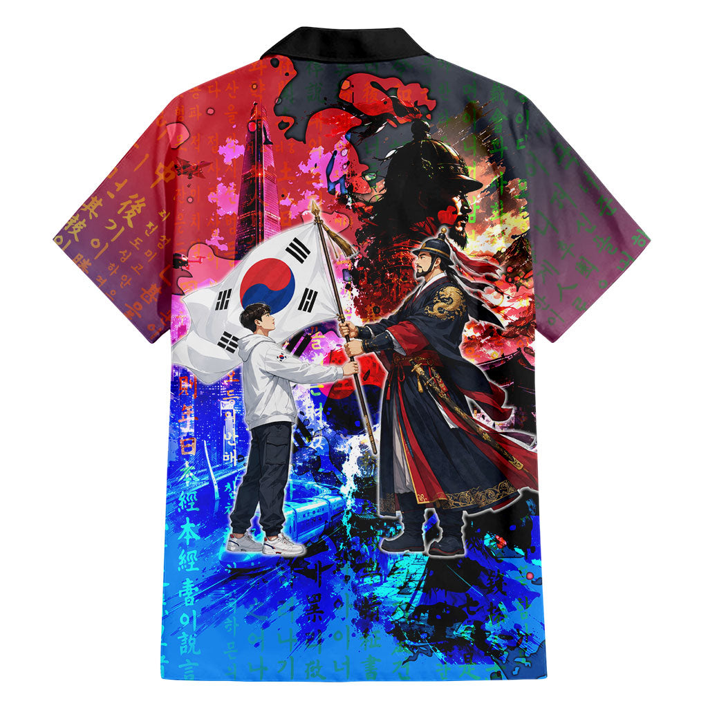 South Korea Flag Day Hawaiian Shirt National Pride - Traditional Warrior - Modern History