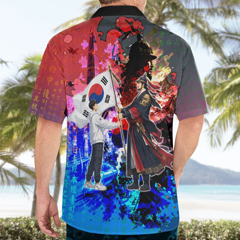 South Korea Flag Day Hawaiian Shirt National Pride - Traditional Warrior - Modern History