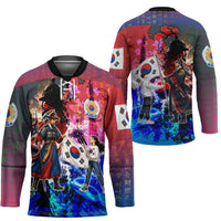 South Korea Flag Day Hockey Jersey National Pride - Traditional Warrior - Modern History