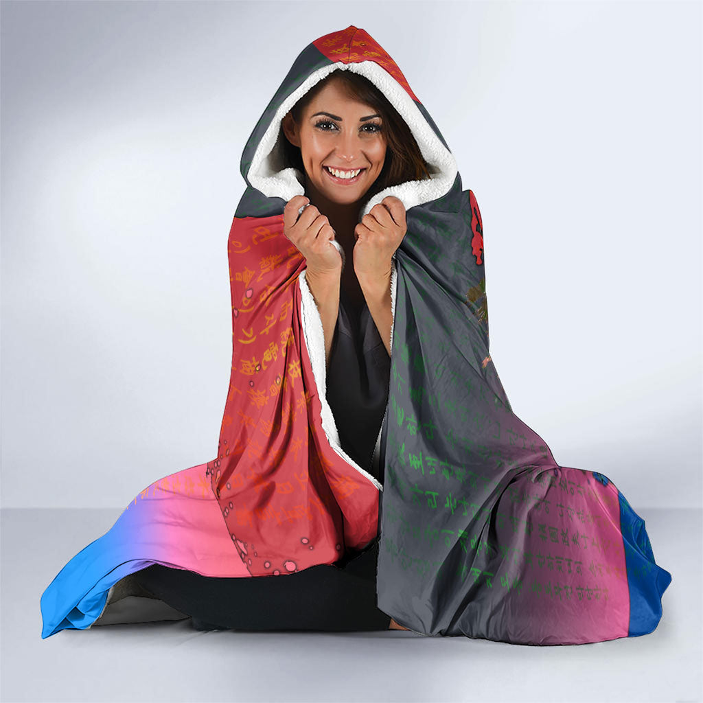 South Korea Flag Day Hooded Blanket National Pride - Traditional Warrior - Modern History
