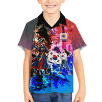 South Korea Flag Day Kid Hawaiian Shirt National Pride - Traditional Warrior - Modern History
