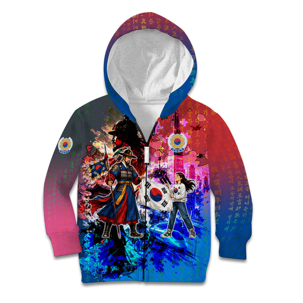 South Korea Flag Day Kid Hoodie National Pride - Traditional Warrior - Modern History
