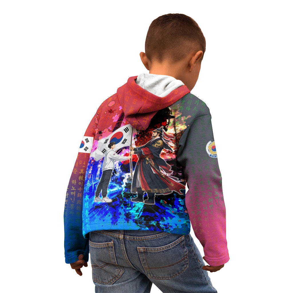 South Korea Flag Day Kid Hoodie National Pride - Traditional Warrior - Modern History
