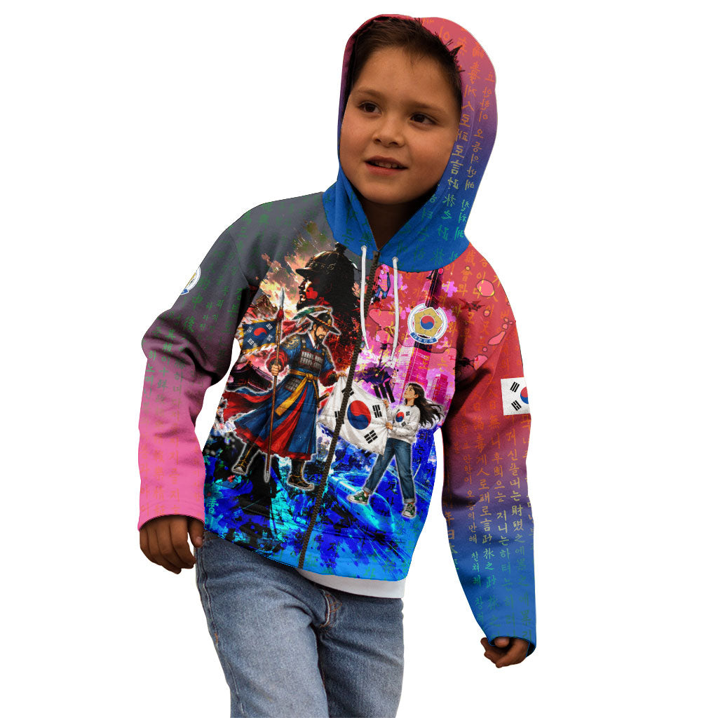South Korea Flag Day Kid Hoodie National Pride - Traditional Warrior - Modern History