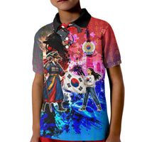 South Korea Flag Day Kid Polo Shirt National Pride - Traditional Warrior - Modern History