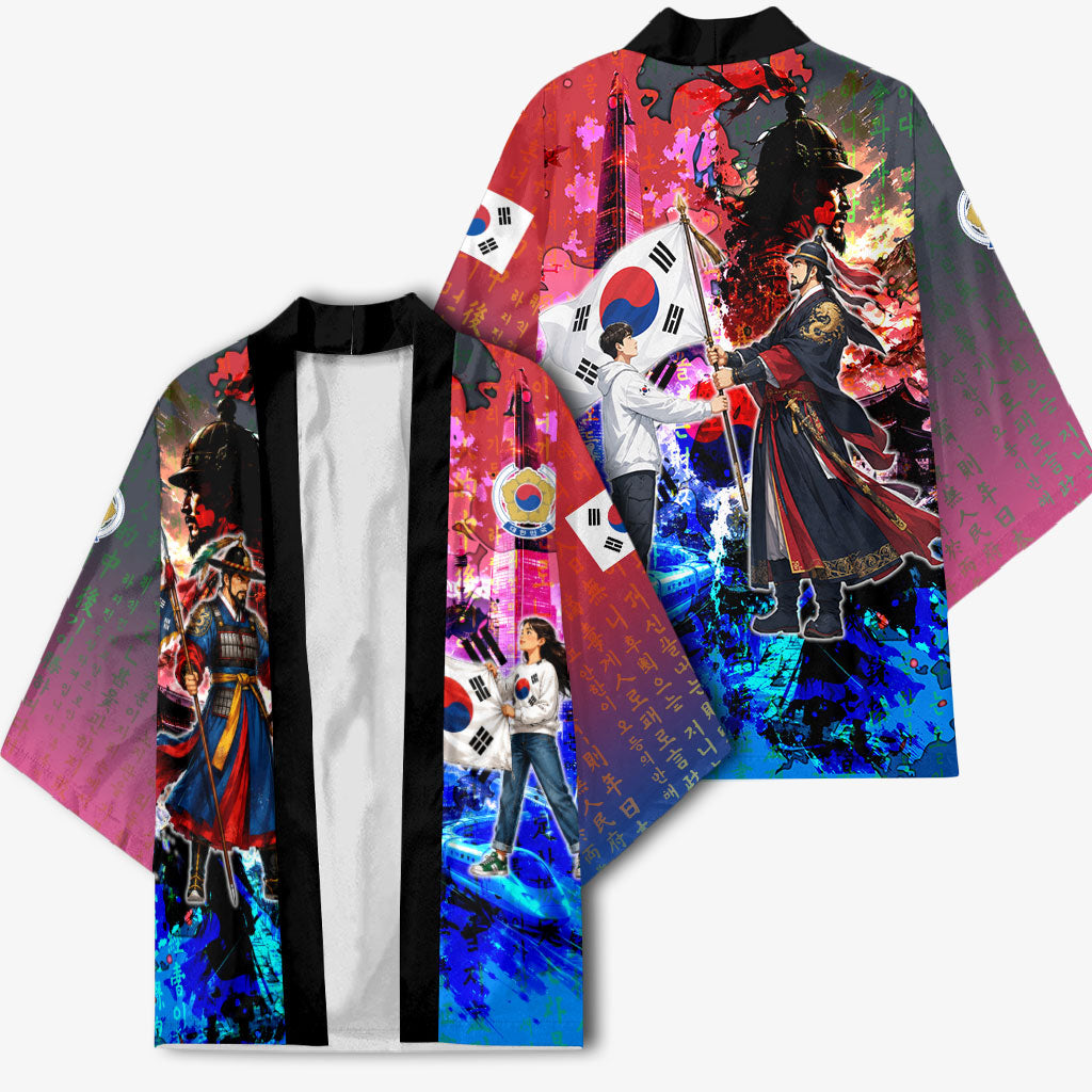 South Korea Flag Day Kimono National Pride - Traditional Warrior - Modern History