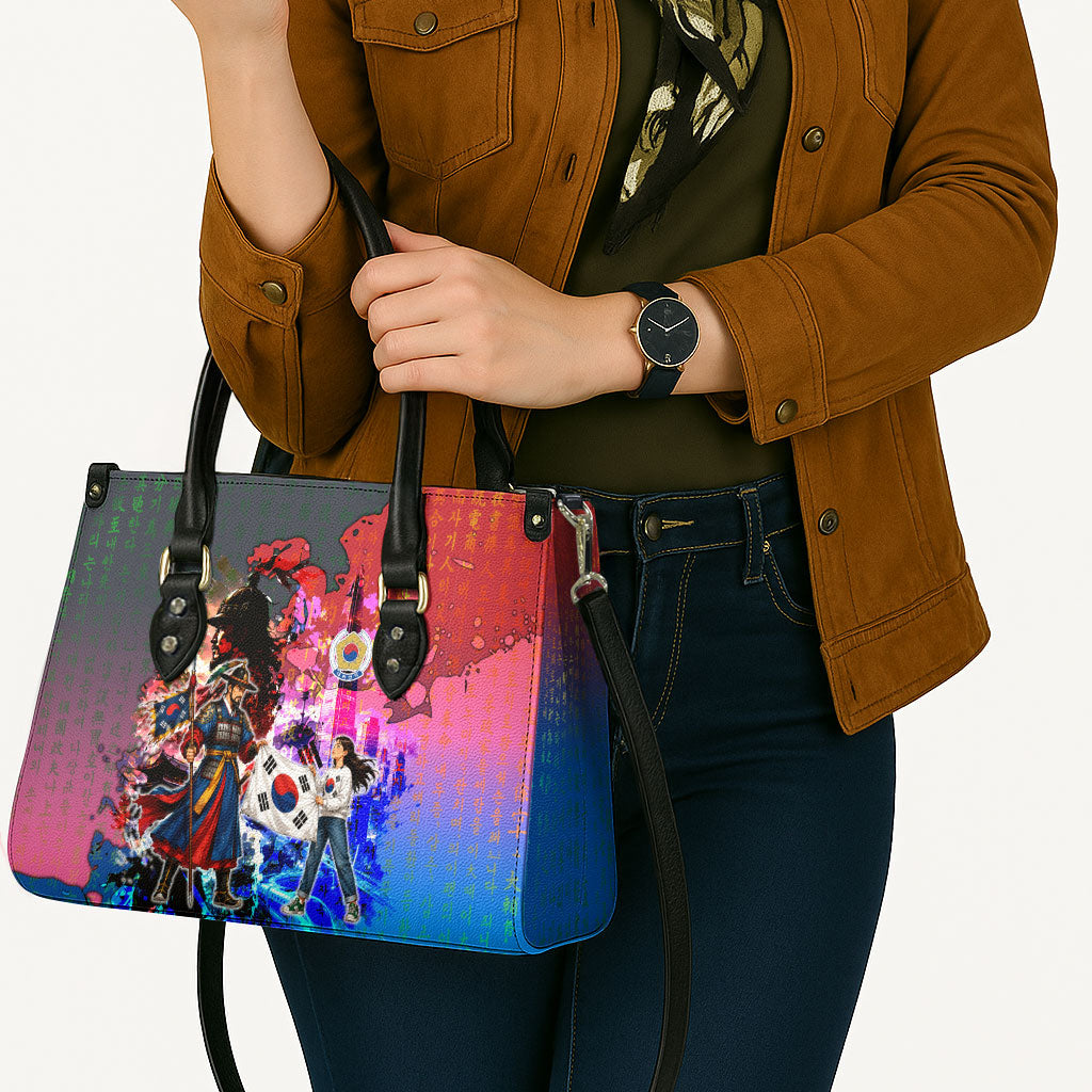 South Korea Flag Day Leather Bag National Pride - Traditional Warrior - Modern History