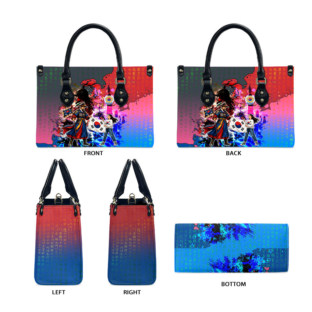 South Korea Flag Day Leather Bag National Pride - Traditional Warrior - Modern History
