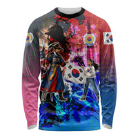 South Korea Flag Day Long Sleeve Shirt National Pride - Traditional Warrior - Modern History