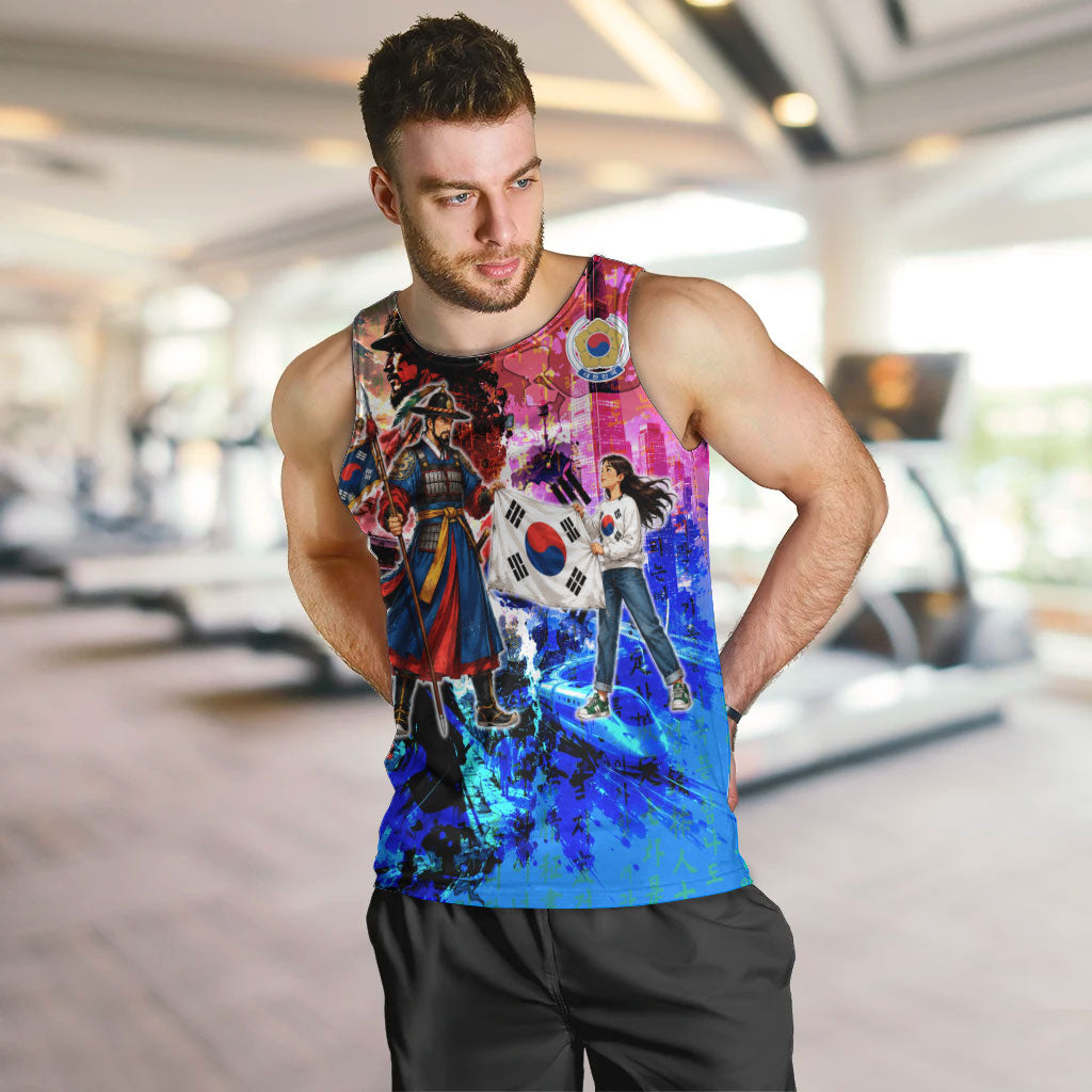 South Korea Flag Day Men Tank Top National Pride - Traditional Warrior - Modern History