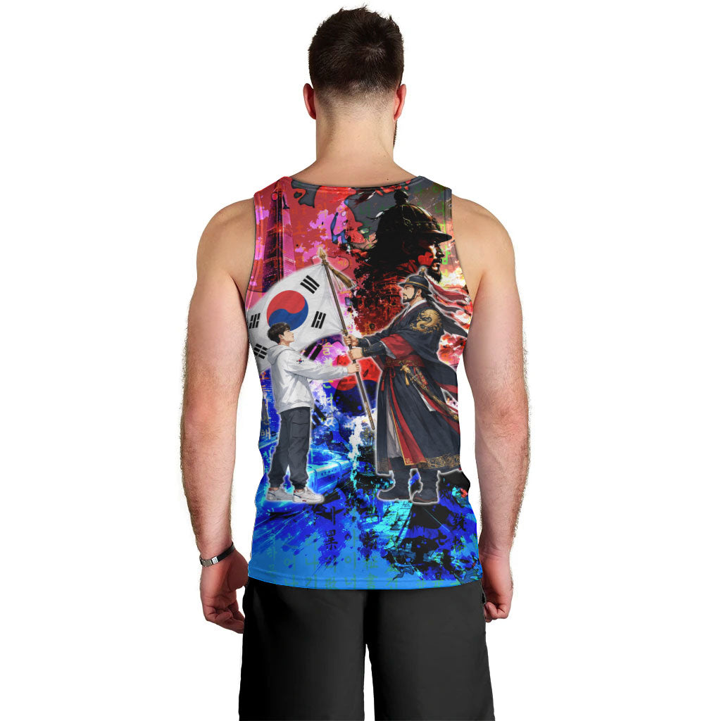 South Korea Flag Day Men Tank Top National Pride - Traditional Warrior - Modern History