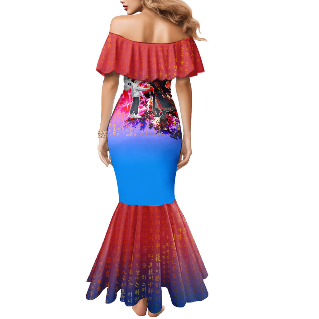 South Korea Flag Day Mermaid Dress National Pride - Traditional Warrior - Modern History