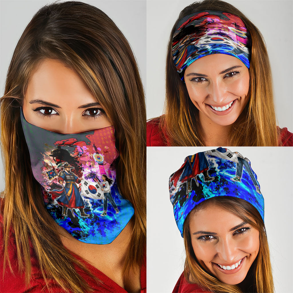 South Korea Flag Day Neck Gaiter National Pride - Traditional Warrior - Modern History