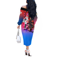 South Korea Flag Day Off The Shoulder Long Sleeve Dress National Pride - Traditional Warrior - Modern History