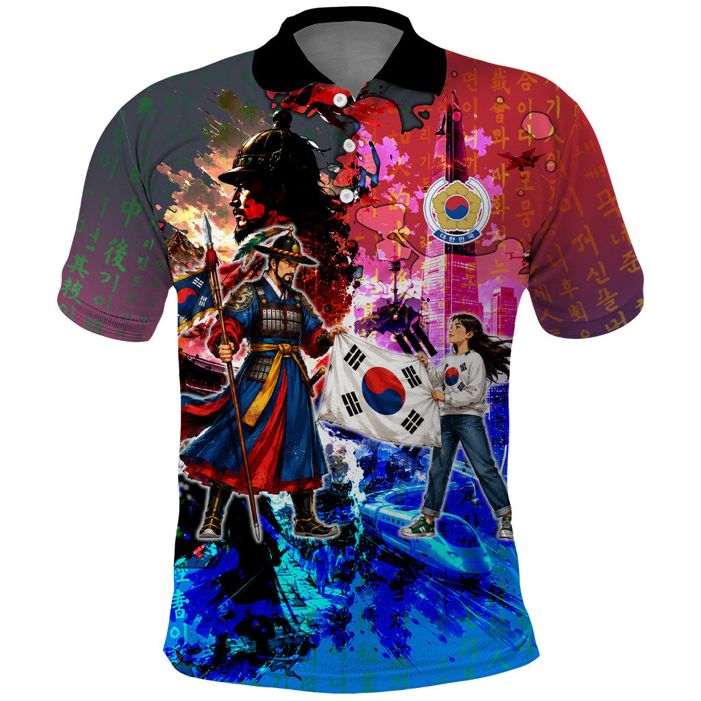 South Korea Flag Day Polo Shirt National Pride - Traditional Warrior - Modern History