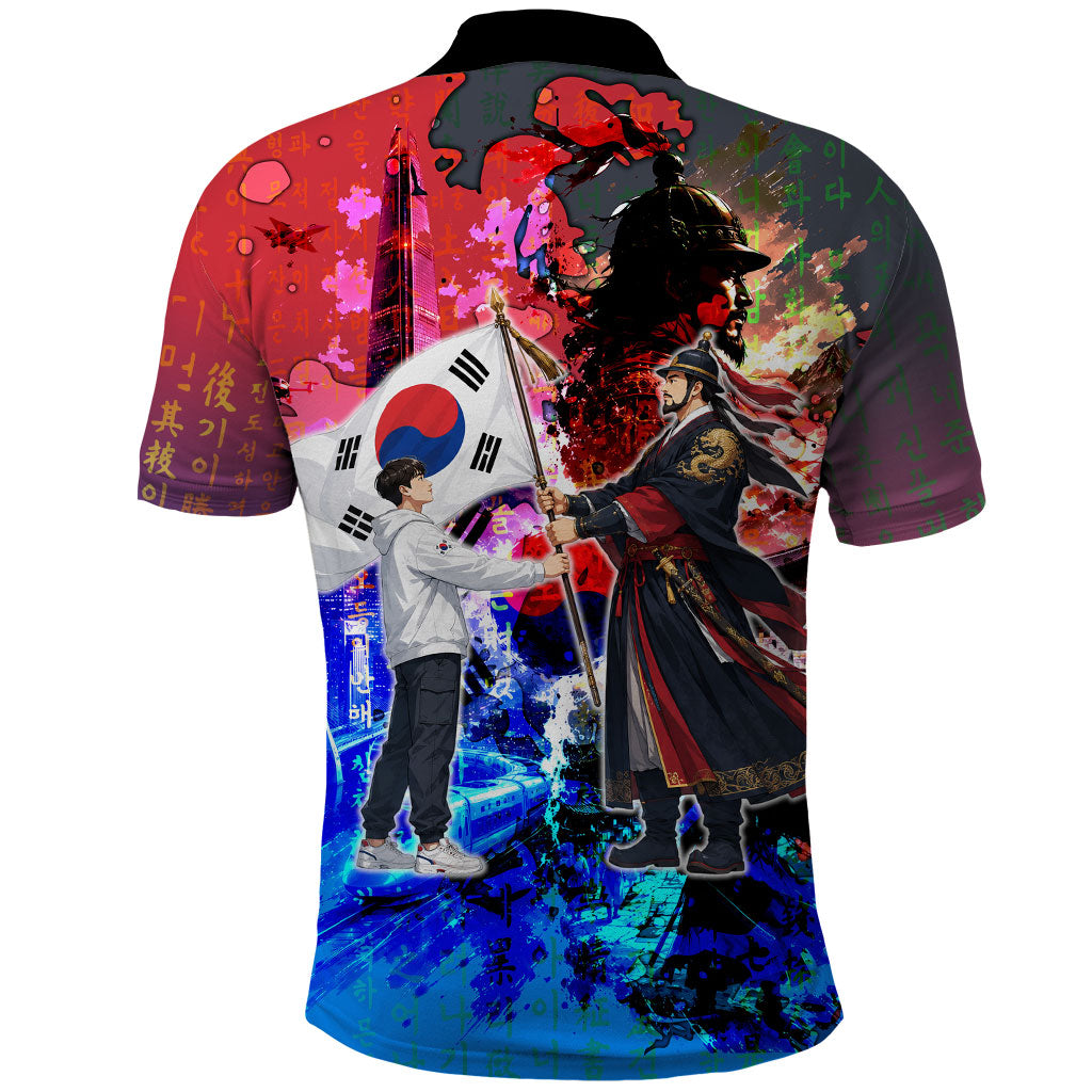 South Korea Flag Day Polo Shirt National Pride - Traditional Warrior - Modern History