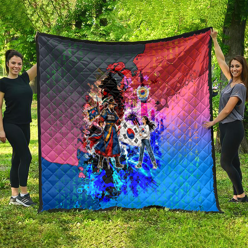 South Korea Flag Day Quilt National Pride - Traditional Warrior - Modern History