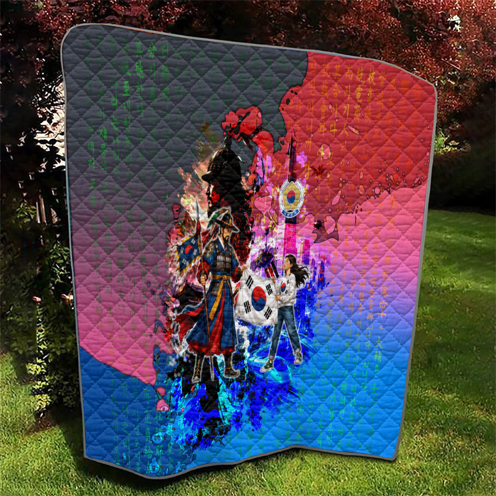 South Korea Flag Day Quilt National Pride - Traditional Warrior - Modern History