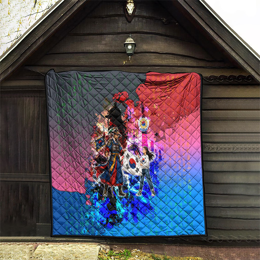 South Korea Flag Day Quilt National Pride - Traditional Warrior - Modern History