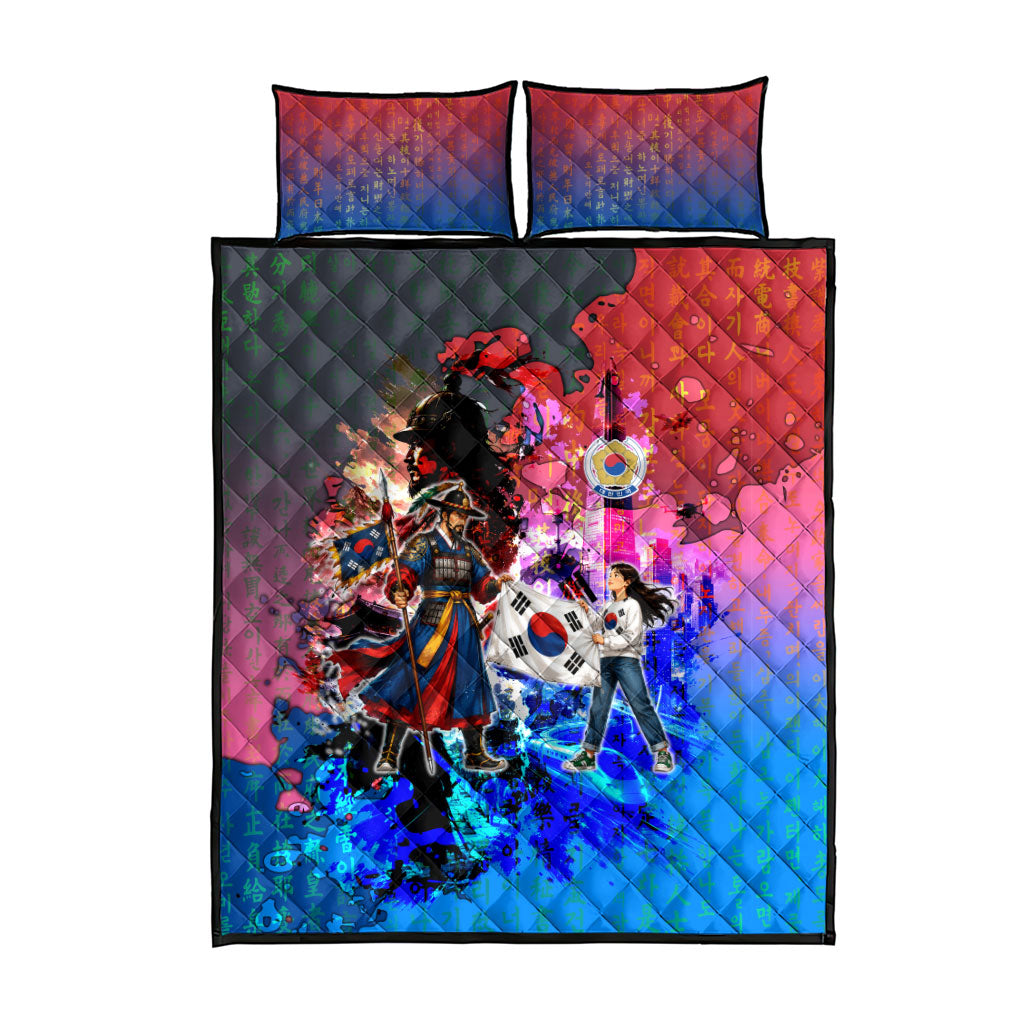 South Korea Flag Day Quilt Bed Set National Pride - Traditional Warrior - Modern History