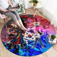 South Korea Flag Day Round Carpet National Pride - Traditional Warrior - Modern History