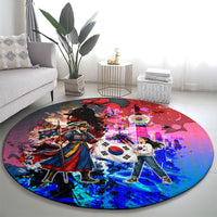 South Korea Flag Day Round Carpet National Pride - Traditional Warrior - Modern History