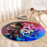 South Korea Flag Day Round Carpet National Pride - Traditional Warrior - Modern History
