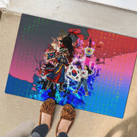 South Korea Flag Day Rubber Doormat National Pride - Traditional Warrior - Modern History