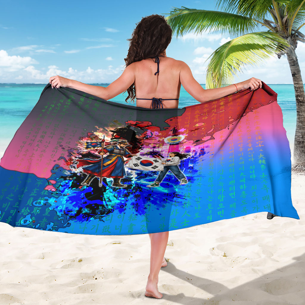South Korea Flag Day Sarong National Pride - Traditional Warrior - Modern History