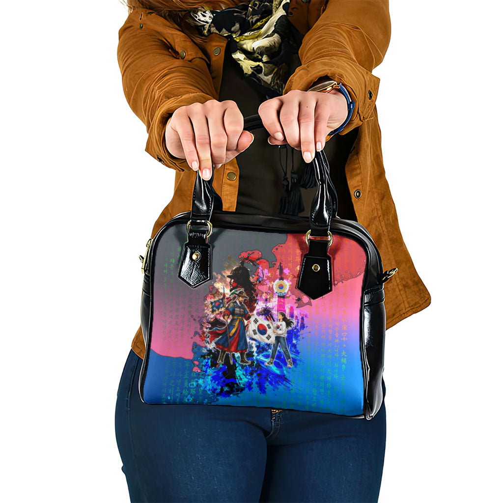 South Korea Flag Day Shoulder Handbag National Pride - Traditional Warrior - Modern History