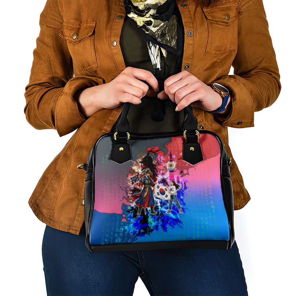 South Korea Flag Day Shoulder Handbag National Pride - Traditional Warrior - Modern History