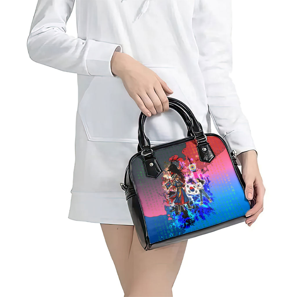 South Korea Flag Day Shoulder Handbag National Pride - Traditional Warrior - Modern History