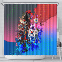 South Korea Flag Day Shower Curtain National Pride - Traditional Warrior - Modern History