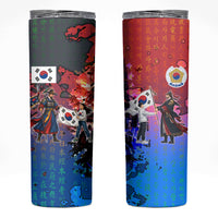 South Korea Flag Day Skinny Tumbler National Pride - Traditional Warrior - Modern History