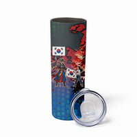 South Korea Flag Day Skinny Tumbler National Pride - Traditional Warrior - Modern History