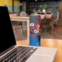 South Korea Flag Day Skinny Tumbler National Pride - Traditional Warrior - Modern History