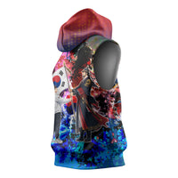 South Korea Flag Day Sleeveless Hoodie National Pride - Traditional Warrior - Modern History