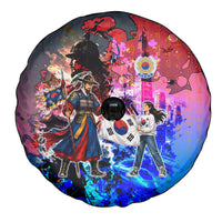 South Korea Flag Day Spare Tire Cover National Pride - Traditional Warrior - Modern History