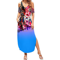 South Korea Flag Day Summer Maxi Dress National Pride - Traditional Warrior - Modern History