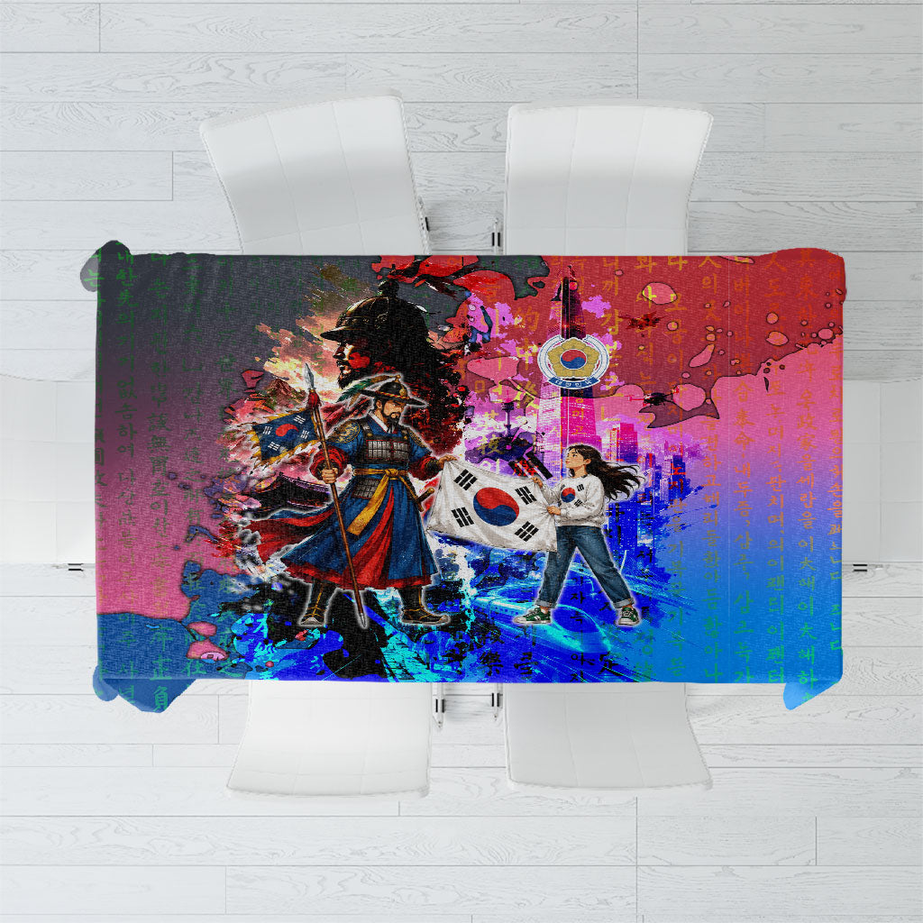 South Korea Flag Day Tablecloth National Pride - Traditional Warrior - Modern History