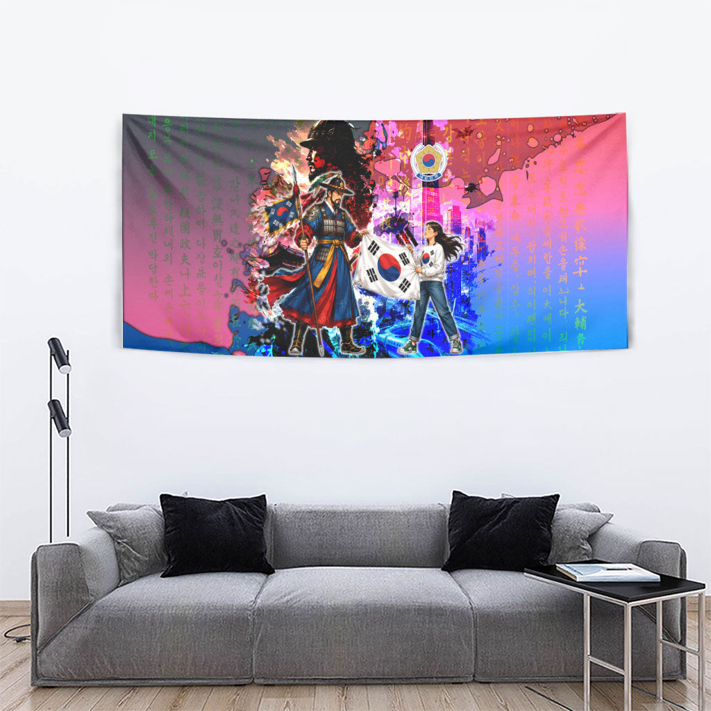 South Korea Flag Day Tapestry National Pride - Traditional Warrior - Modern History