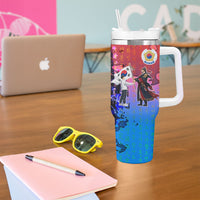 South Korea Flag Day Tumbler With Handle National Pride - Traditional Warrior - Modern History