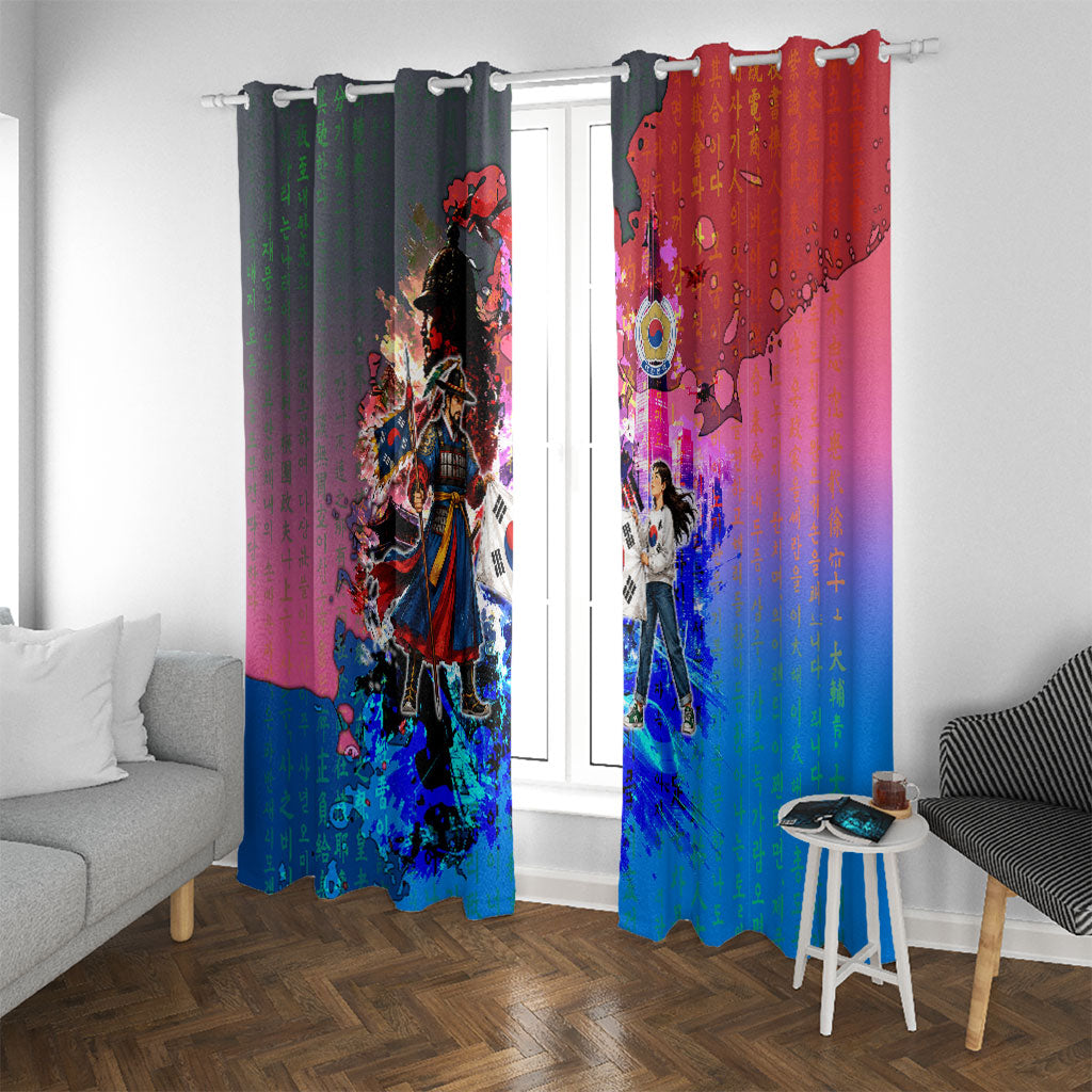 South Korea Flag Day Window Curtain National Pride - Traditional Warrior - Modern History