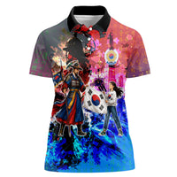South Korea Flag Day Women Polo Shirt National Pride - Traditional Warrior - Modern History