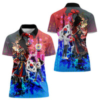 South Korea Flag Day Women Polo Shirt National Pride - Traditional Warrior - Modern History