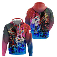 South Korea Flag Day Zip Hoodie National Pride - Traditional Warrior - Modern History