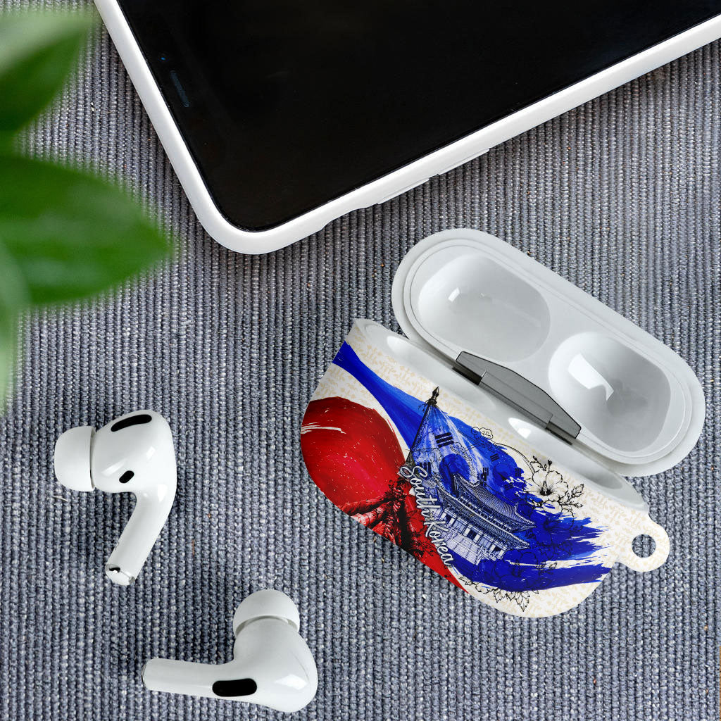 South Korea Flag Day AirPods Case Patriotic Cultural Landmarks Map